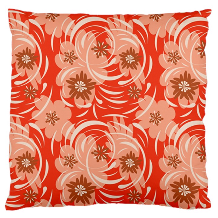 Folk floral pattern. Abstract flowers print. seamless pattern Standard Flano Cushion Case (Two Sides)