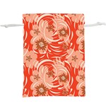 Folk floral pattern. Abstract flowers print. seamless pattern  Lightweight Drawstring Pouch (XL) Front