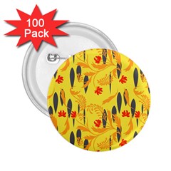 Folk floral pattern. Abstract flowers print. seamless pattern 2.25  Buttons (100 pack) 