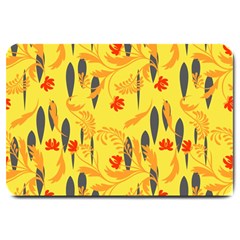 Folk floral pattern. Abstract flowers print. seamless pattern Large Doormat 