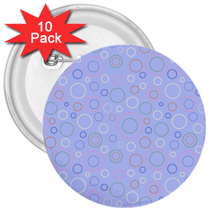 Circle 3  Buttons (10 pack) 