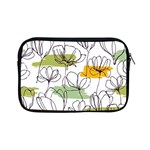 Flower Line Art Color Seamless Pattern Apple iPad Mini Zipper Cases Front