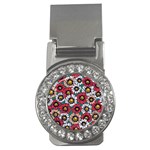 Daisy Colorfull Seamless Pattern Money Clips (CZ)  Front