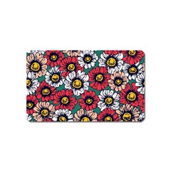 Daisy Colorfull Seamless Pattern Magnet (name Card) by Kizuneko