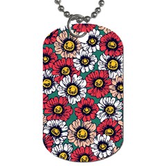 Daisy Colorfull Seamless Pattern Dog Tag (two Sides) by Kizuneko