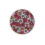 Daisy Colorfull Seamless Pattern Hat Clip Ball Marker Front