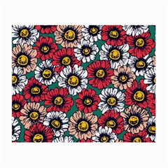 Daisy Colorfull Seamless Pattern Small Glasses Cloth (2 Sides) by Kizuneko