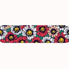 Daisy Colorfull Seamless Pattern Large Bar Mats by Kizuneko