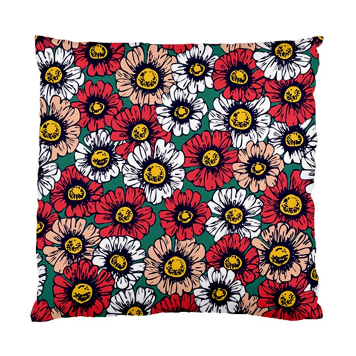 Daisy Colorfull Seamless Pattern Standard Cushion Case (Two Sides)