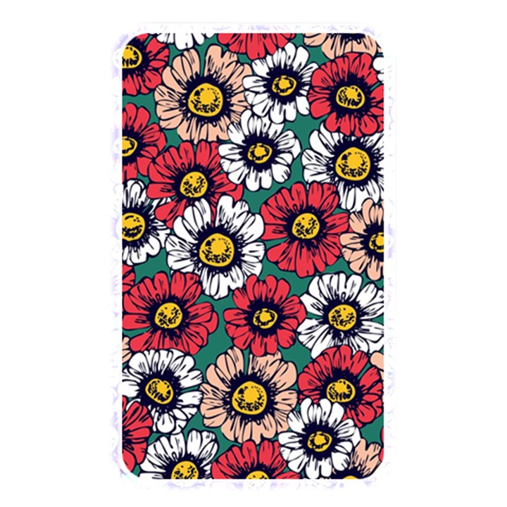 Daisy Colorfull Seamless Pattern Memory Card Reader (Rectangular)