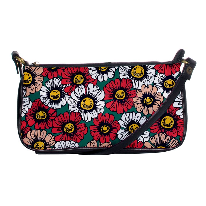 Daisy Colorfull Seamless Pattern Shoulder Clutch Bag