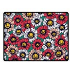 Daisy Colorfull Seamless Pattern Double Sided Fleece Blanket (Small)  45 x34  Blanket Front