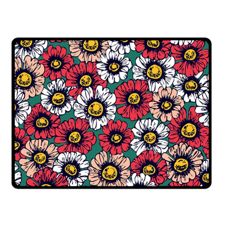 Daisy Colorfull Seamless Pattern Double Sided Fleece Blanket (Small) 