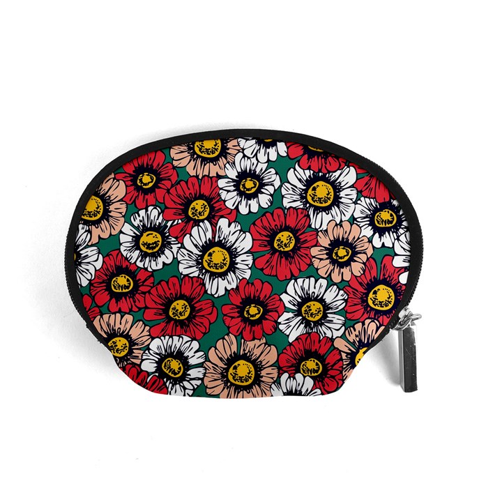 Daisy Colorfull Seamless Pattern Accessory Pouch (Small)