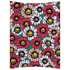 Daisy Colorfull Seamless Pattern Back Support Cushion by Kizuneko