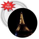 Tour Eiffel Paris Nuit 3  Buttons (10 pack)  Front