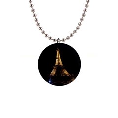 Tour Eiffel Paris Nuit 1  Button Necklace by kcreatif