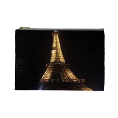 Tour Eiffel Paris Nuit Cosmetic Bag (large) by kcreatif