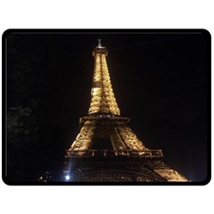 Tour Eiffel Paris Nuit Fleece Blanket (large)  by kcreatif