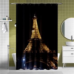 Tour Eiffel Paris Nuit Shower Curtain 48  X 72  (small)  by kcreatif