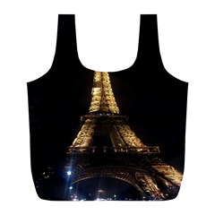 Tour Eiffel Paris Nuit Full Print Recycle Bag (l) by kcreatif