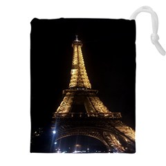 Tour Eiffel Paris Nuit Drawstring Pouch (5xl) by kcreatif