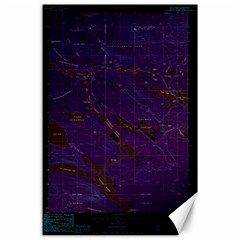 Maine Usgs Historical Map Abol Pond 104859 1988 24000 Inversion Restoration Canvas 24  X 36  by WetdryvacsLair