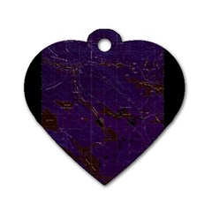 Maine Usgs Historical Map Abol Pond 104859 1988 24000 Inversion Restoration Dog Tag Heart (one Side) by WetdryvacsLair