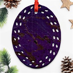 Maine Usgs Historical Map Abol Pond 104859 1988 24000 Inversion Restoration Oval Filigree Ornament (two Sides)