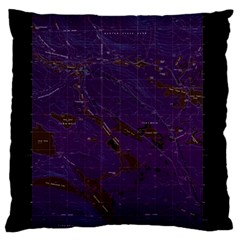 Maine Usgs Historical Map Abol Pond 104859 1988 24000 Inversion Restoration Large Flano Cushion Case (one Side) by WetdryvacsLair