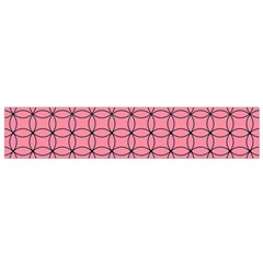 Circles On Pink Small Flano Scarf