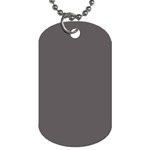 Carbon Grey Dog Tag (One Side) Front