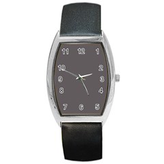 Carbon Grey Barrel Style Metal Watch by FabChoice