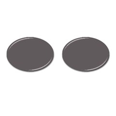 Carbon Grey Cufflinks (oval) by FabChoice