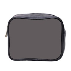 Carbon Grey Mini Toiletries Bag (two Sides) by FabChoice