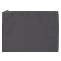 Carbon Grey Cosmetic Bag (xxl) by FabChoice