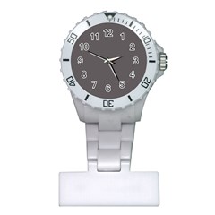 Carbon Grey Plastic Nurses Watch by FabChoice