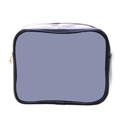 Cool Grey Mini Toiletries Bag (one Side) by FabChoice