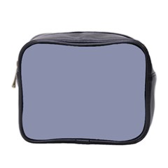 Cool Grey Mini Toiletries Bag (two Sides) by FabChoice