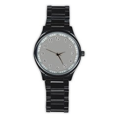 Drizzle Grey Stainless Steel Round Watch by FabChoice