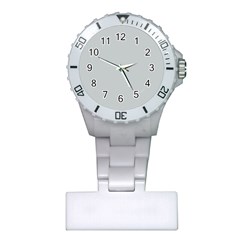 Glacier Grey Plastic Nurses Watch by FabChoice