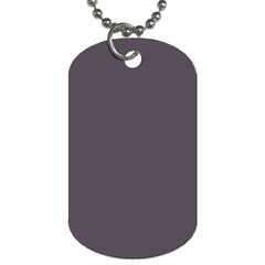 Graphite Grey Dog Tag (one Side) by FabChoice