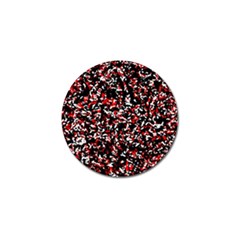 Patterntachesrougeblancnoir75 Golf Ball Marker (4 Pack)