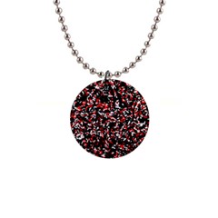 Patterntachesrougeblancnoir75 1  Button Necklace