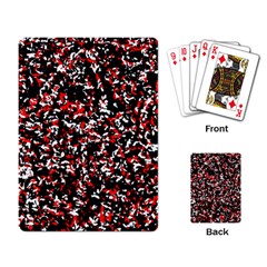 Patterntachesrougeblancnoir75 Playing Cards Single Design (rectangle)