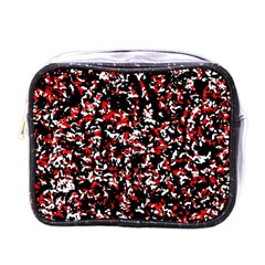 Patterntachesrougeblancnoir75 Mini Toiletries Bag (one Side)