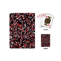 Patterntachesrougeblancnoir75 Playing Cards Single Design (mini) by kcreatif