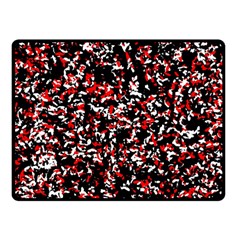 Patterntachesrougeblancnoir75 Double Sided Fleece Blanket (small) 