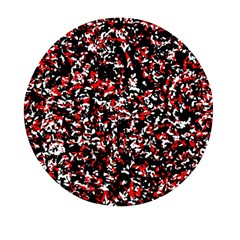 Patterntachesrougeblancnoir75 Mini Round Pill Box