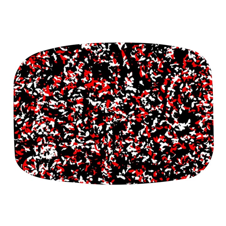 Patterntachesrougeblancnoir75 Mini Square Pill Box